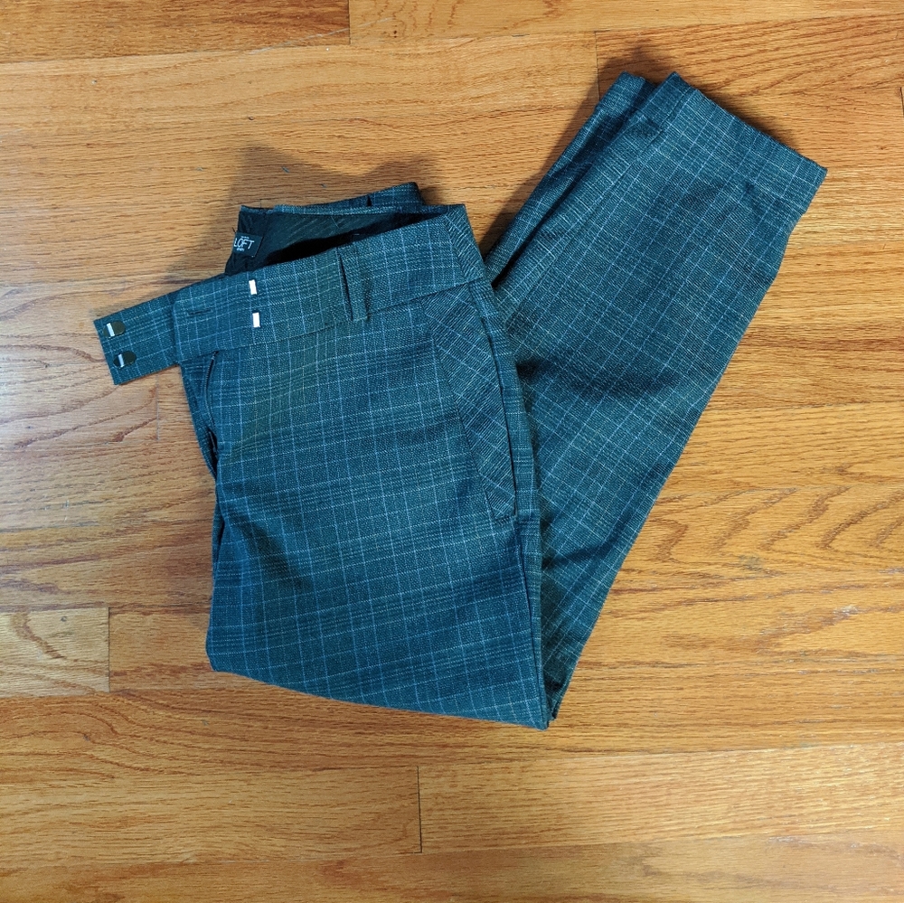 Marisa straight fit plaid pants